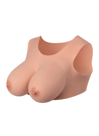 Buste seins réaliste couleur peau claire Taille XL Bonnet G - CC730014019406